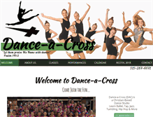 Tablet Screenshot of dance-a-cross.com